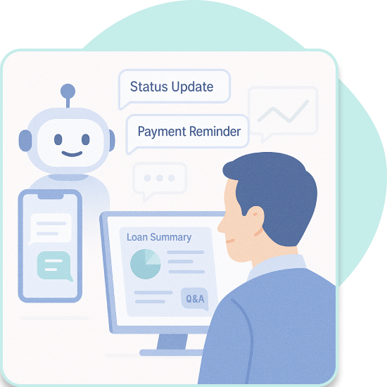 Proactive loan servicing illustration